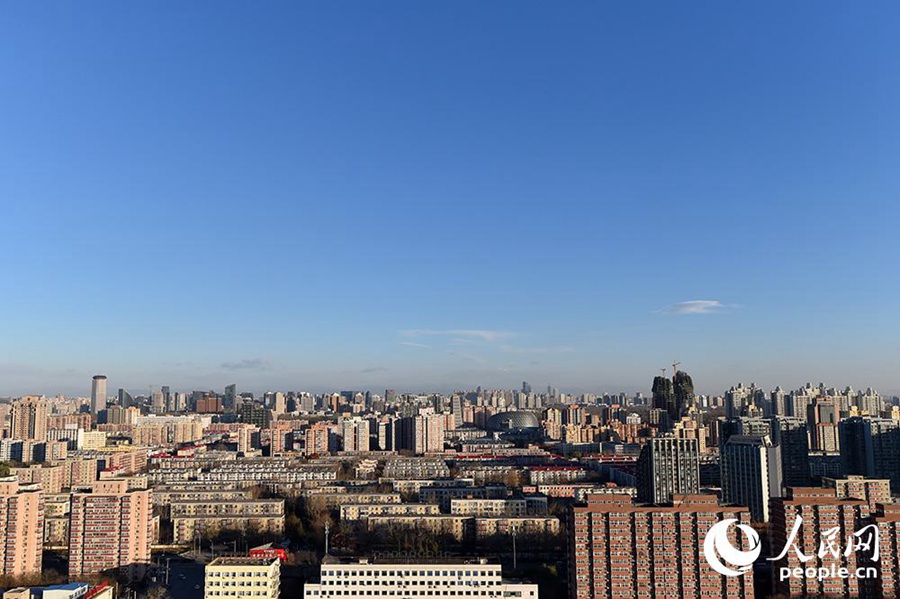 Beijing sees the blue sky again after severe haze