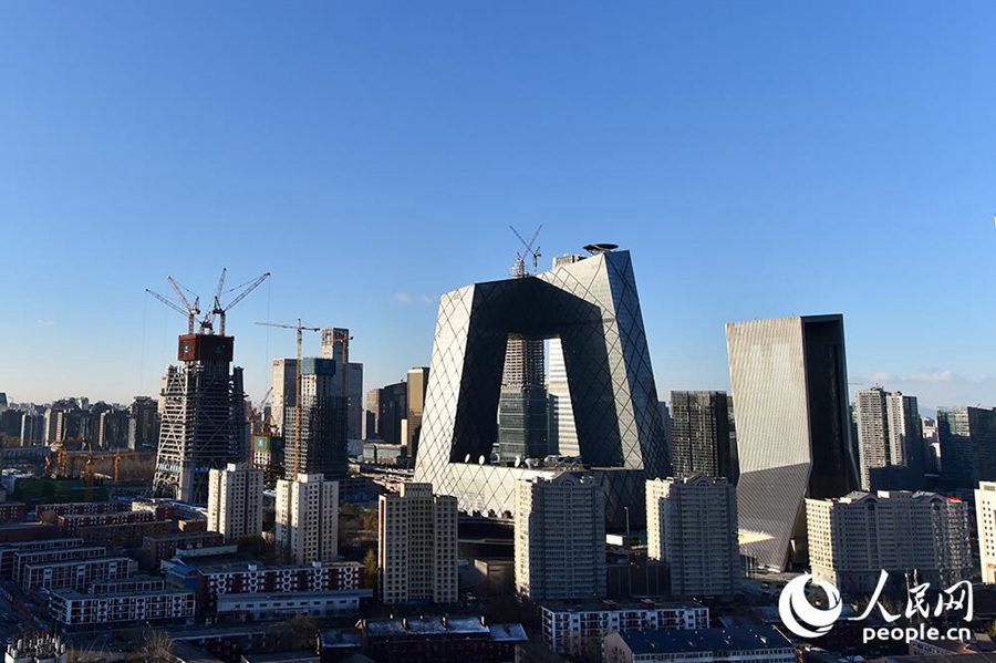 Beijing sees the blue sky again after severe haze