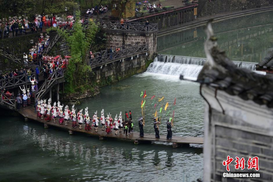 Ethnic costumes show in C China