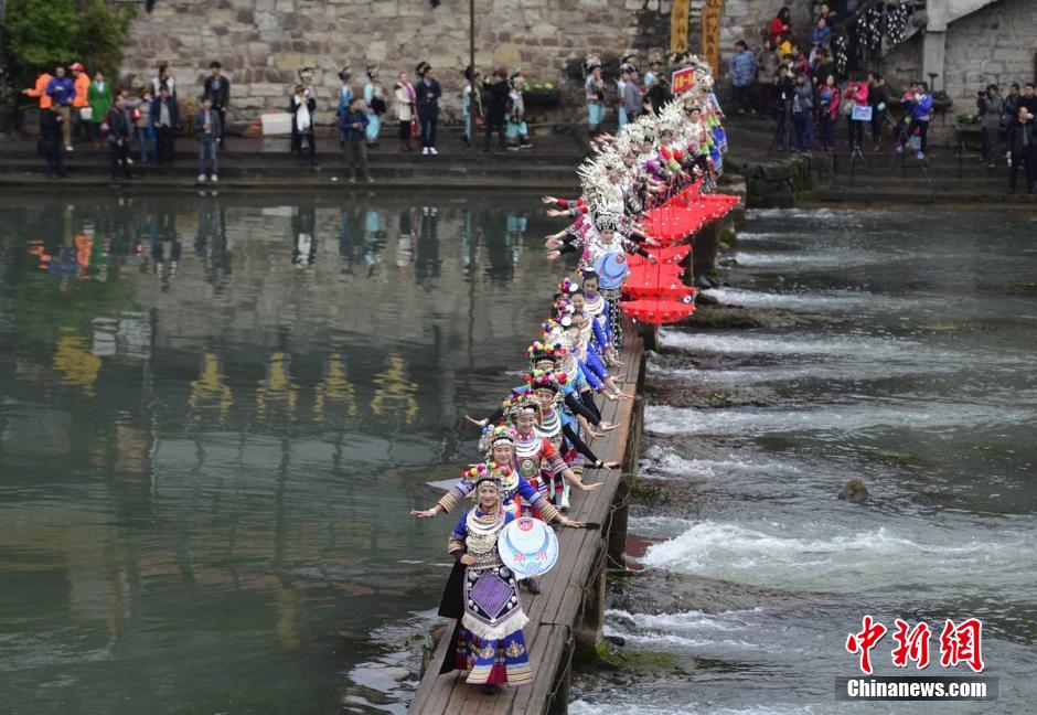 Ethnic costumes show in C China