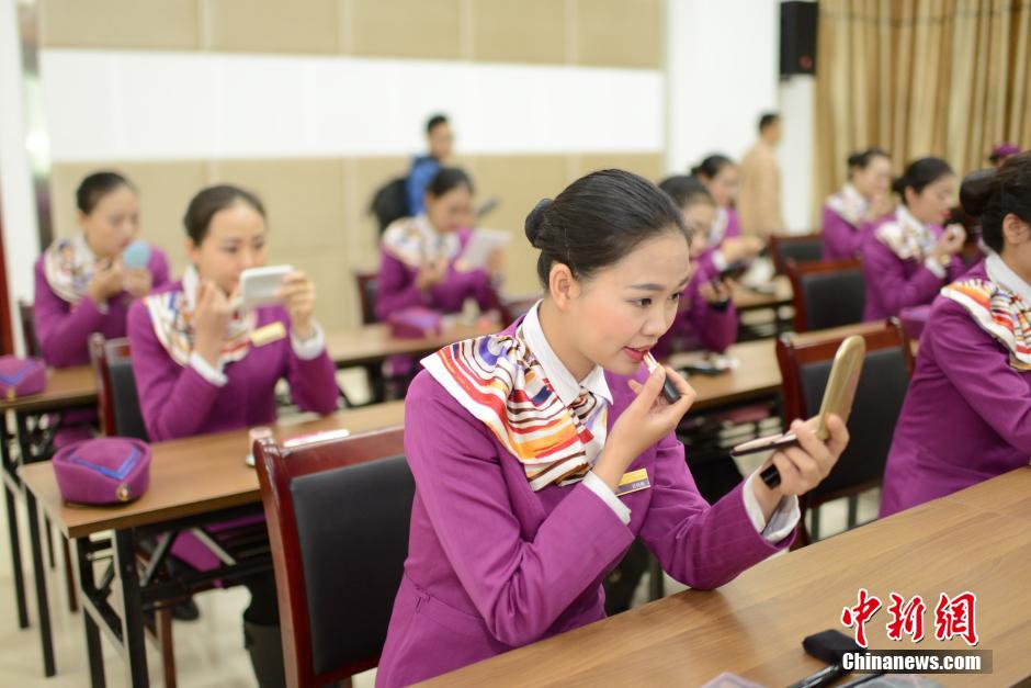 High-speed train stewardesses receive harsh training 