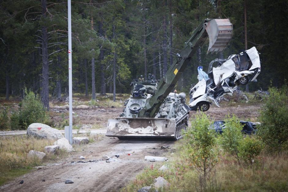 Terrific ways to reduce stress: crashing cars by tank