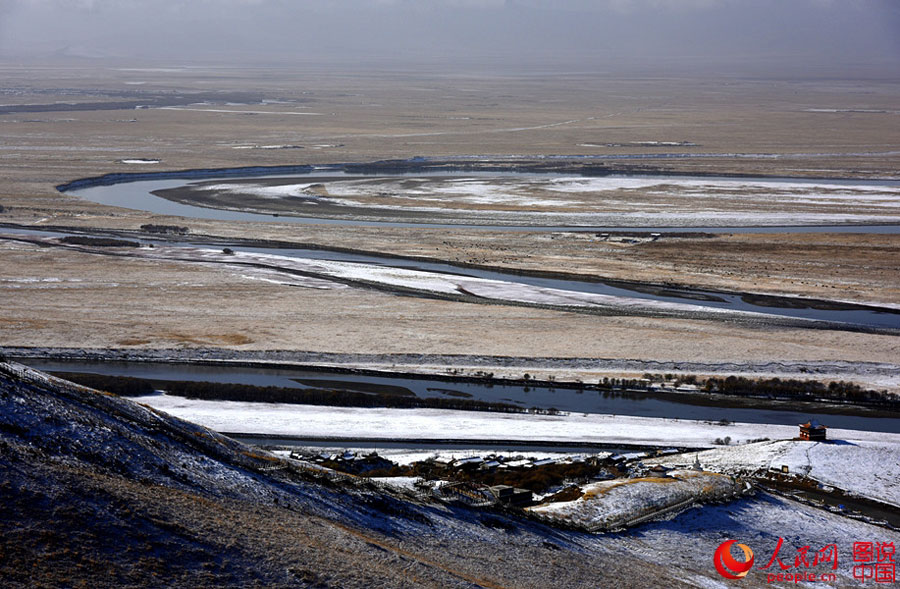 Magnificent view of the First Bend of the Yellow River