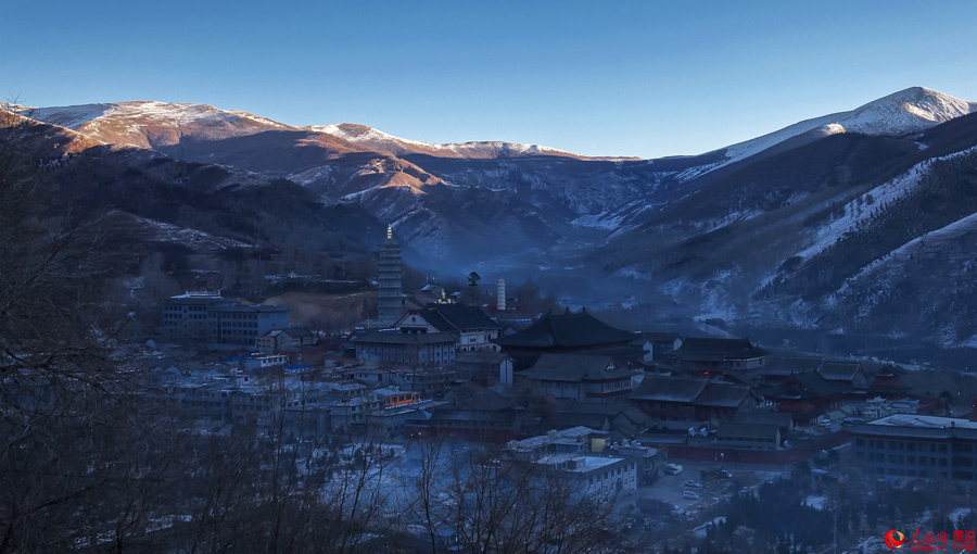 Winter scenery of Wutai Mountain