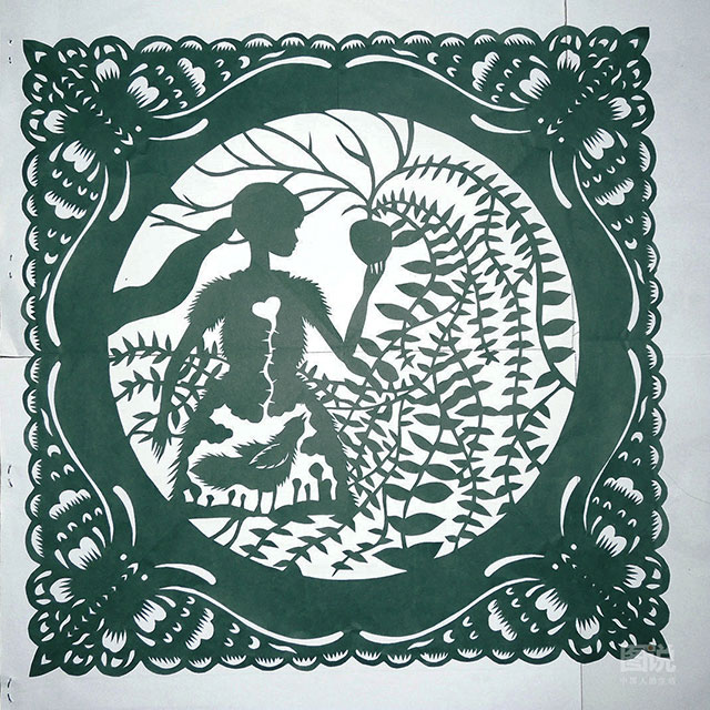 A girl's paper-cutting dream
