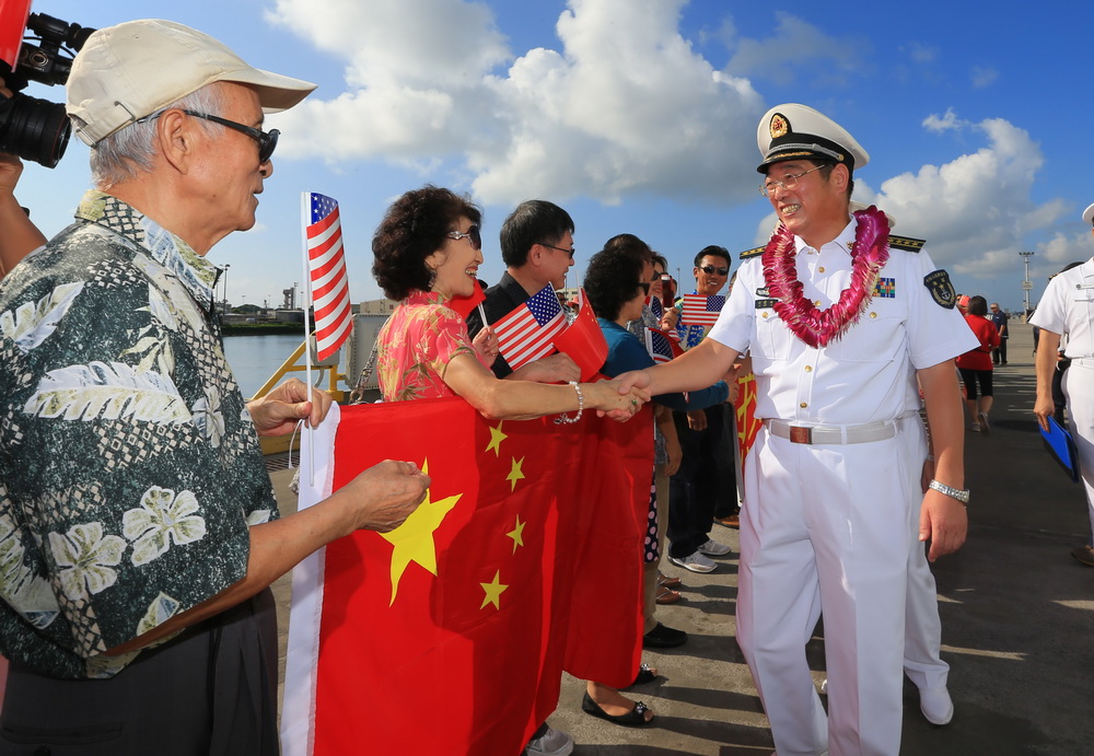 Chinese navy fleet 152 arrives at Pearl Harbor for visit