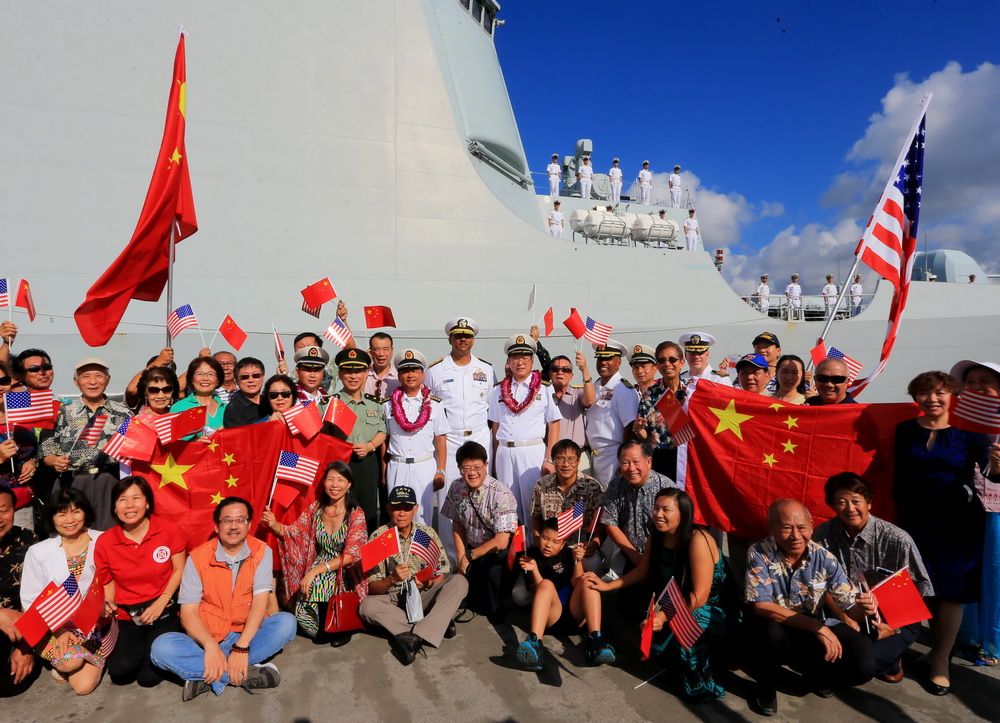 Chinese navy fleet 152 arrives at Pearl Harbor for visit