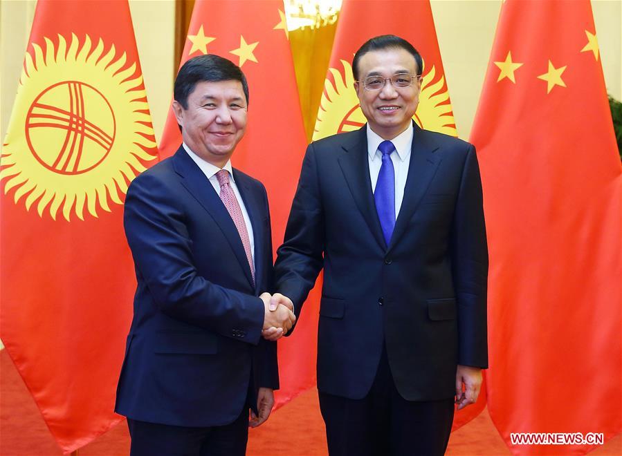 Chinese premier meets Kyrgyzstan's PM in Beijing