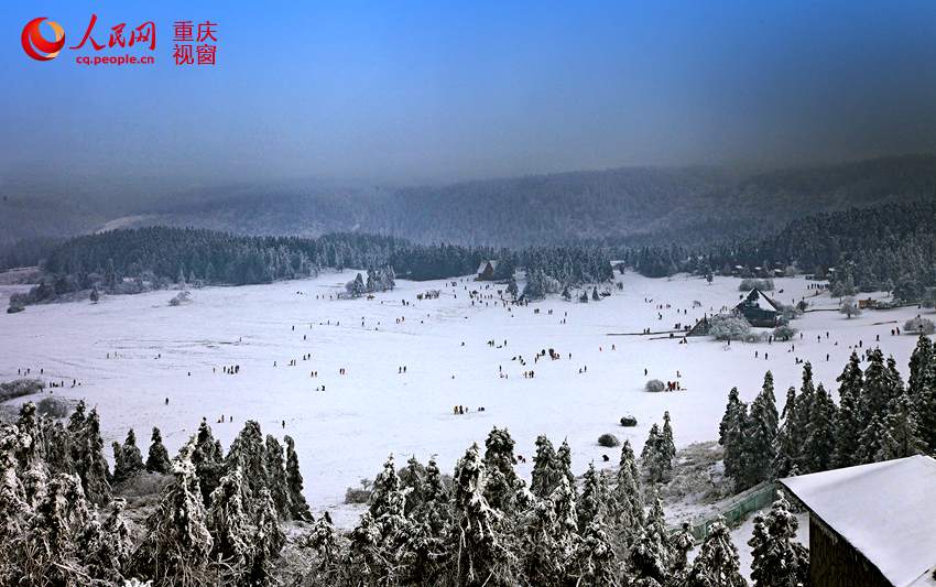 Splendid snow scenery of Chongqing