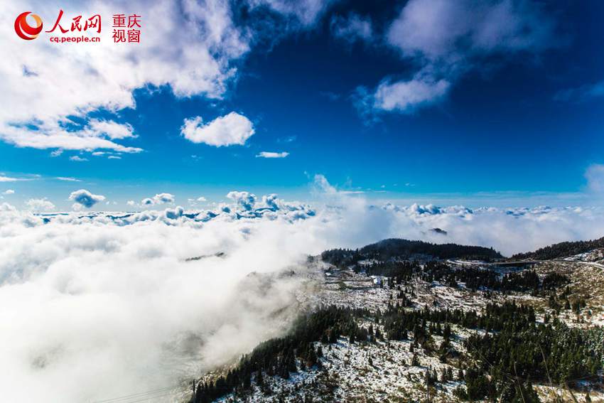 Splendid snow scenery of Chongqing