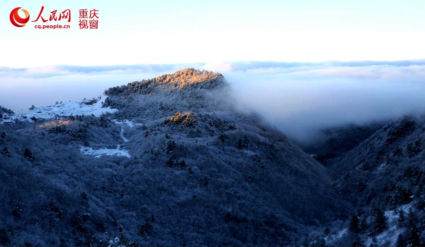 Splendid snow scenery of Chongqing