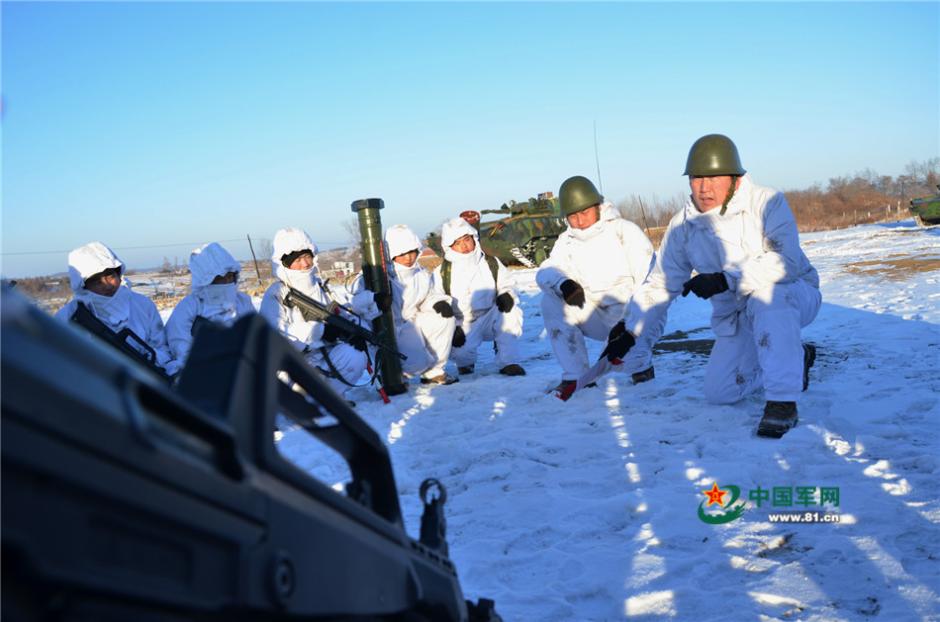 Armored brigade in winter training