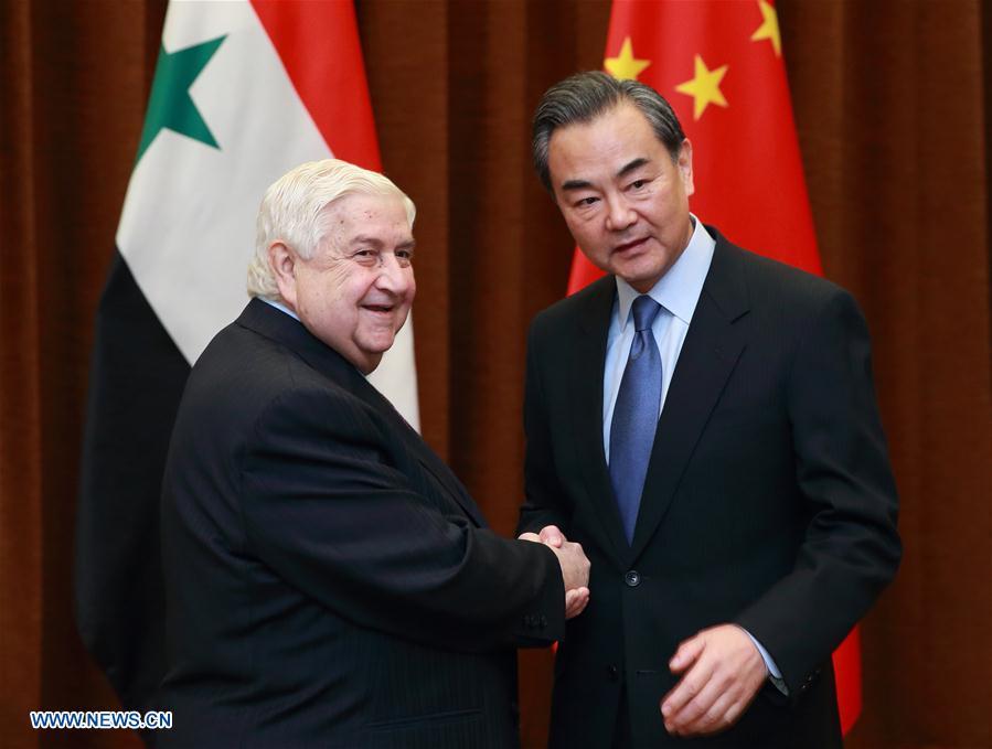 Chinese FM holds talks with Syrian Deputy PM in Beijing