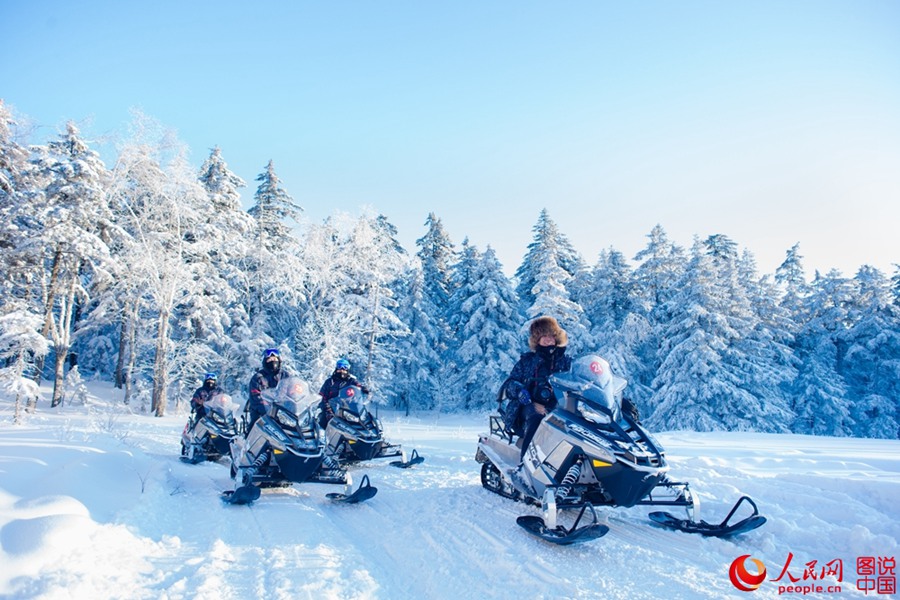 China's first alpine snow entertainment park opens 