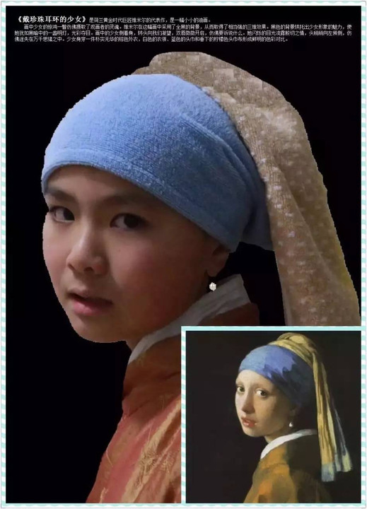 Children Imitates World Famous Paintings