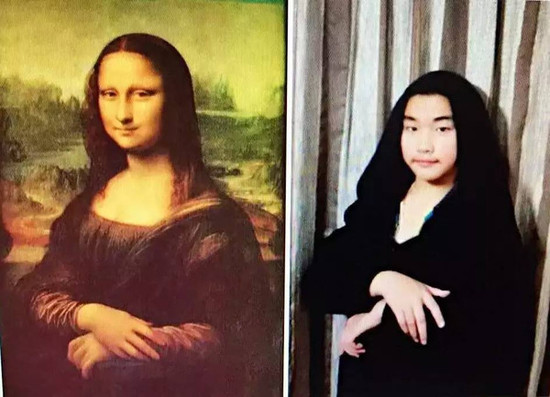 Children Imitates World Famous Paintings