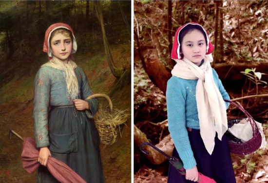 Children Imitates World Famous Paintings