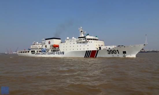 China builds second mega coast guard ship