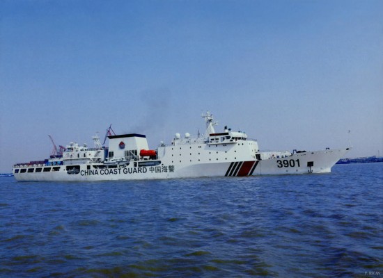 China builds second mega coast guard ship