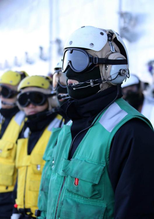 Getting close to the crew on China's aircraft carrier