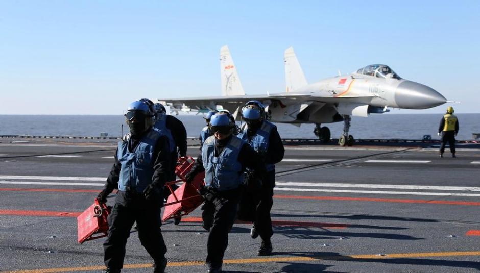 Getting close to the crew on China's aircraft carrier