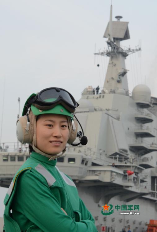 Getting close to the crew on China's aircraft carrier