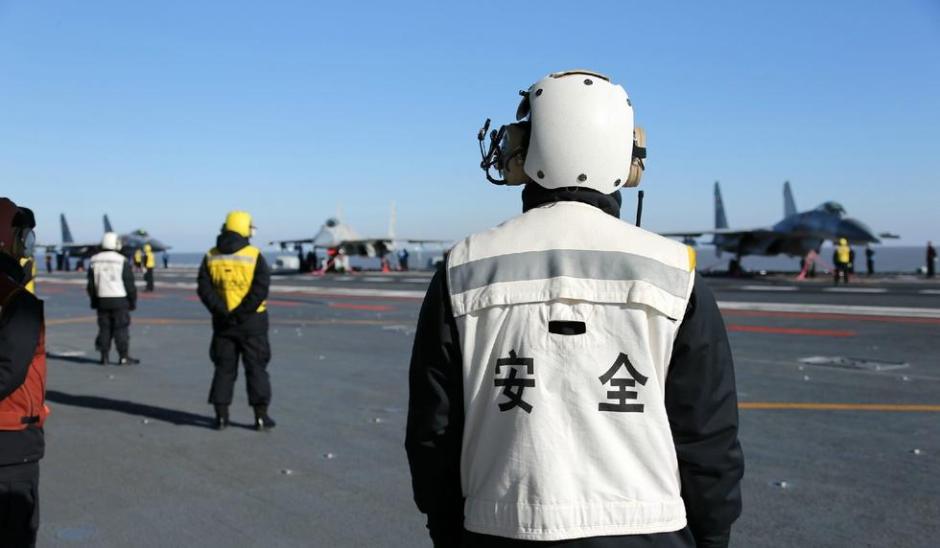 Getting close to the crew on China's aircraft carrier