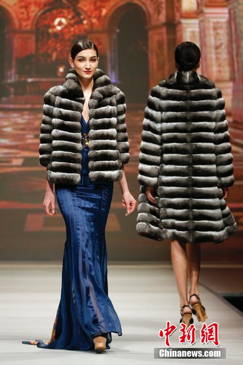 Haute couture and fur clothing fashion show held in NE China
