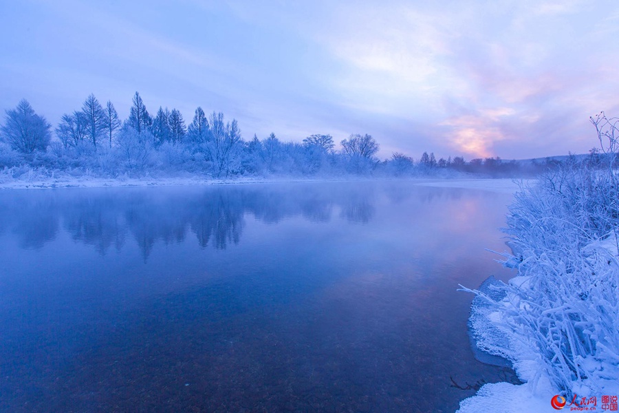 Stunning rime scenery of the Great Khingan mountains