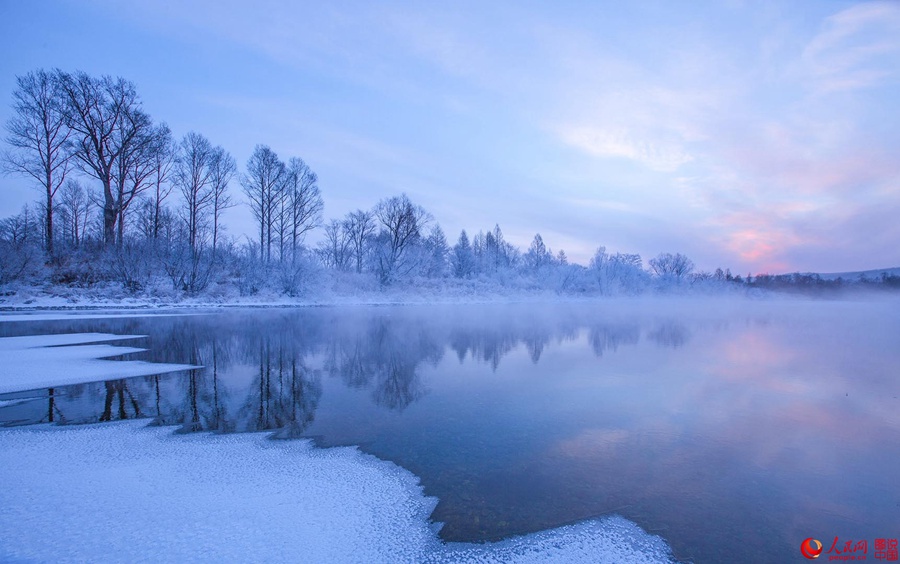 Stunning rime scenery of the Great Khingan mountains