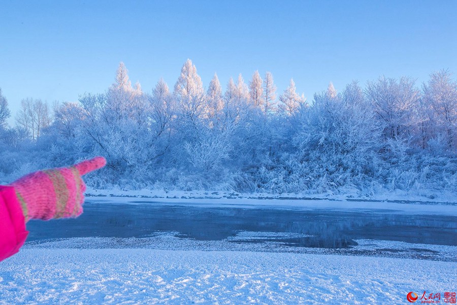 Stunning rime scenery of the Great Khingan mountains