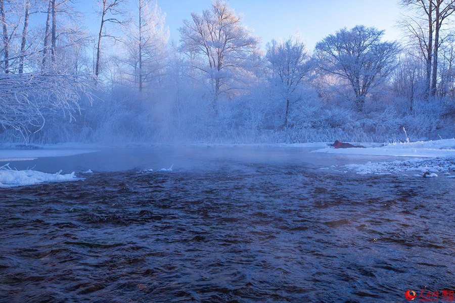 Stunning rime scenery of the Great Khingan mountains