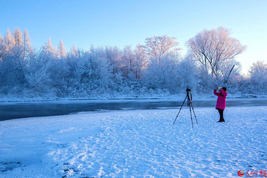 Stunning rime scenery of the Great Khingan mountains