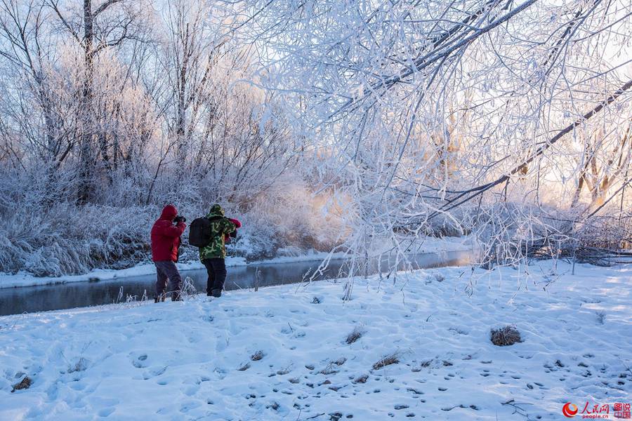 Stunning rime scenery of the Great Khingan mountains