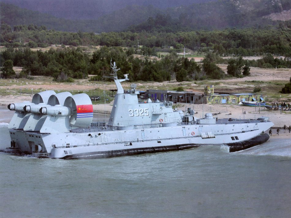 Chinese navy's air-cushioned landing craft in pictures