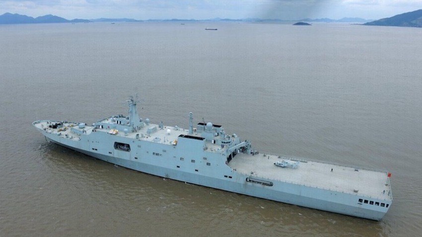 China's fourth type 071 dock landing ship to be commissioned