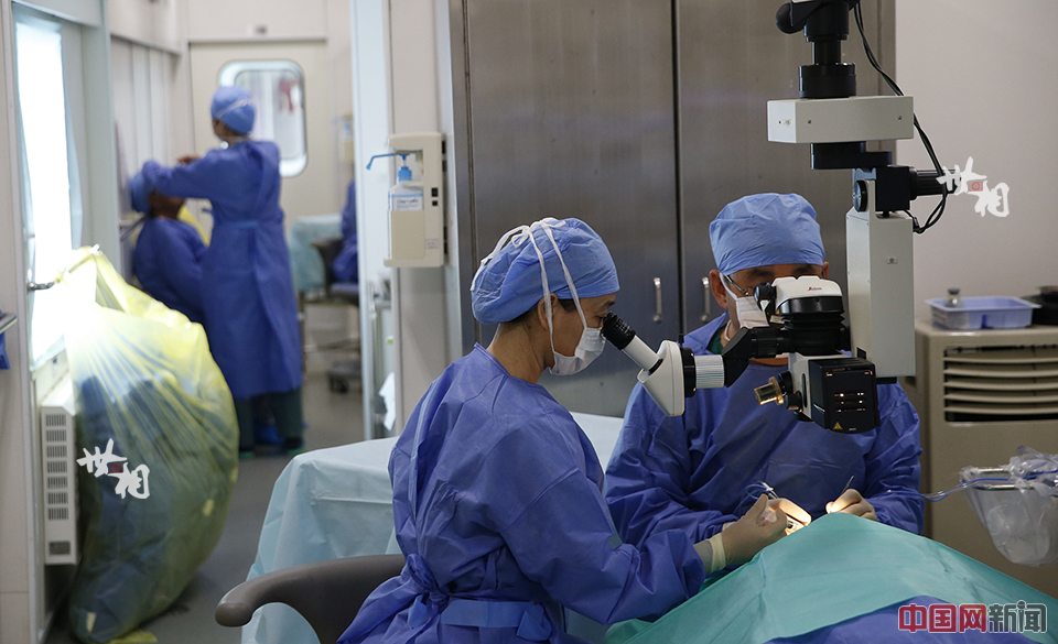 The only eye hospital on train in China