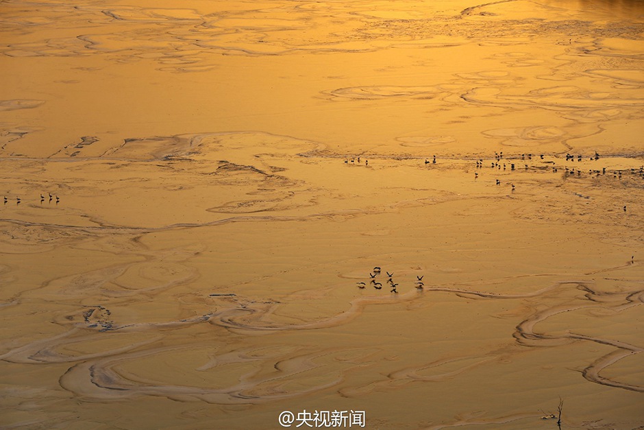 Fascinating scenery of frozen Yellow River