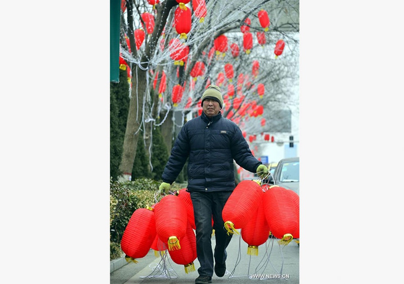 Preparation for upcoming Chinese Spring Festival