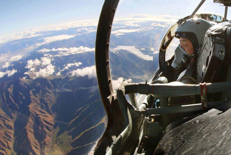 Aerial photos taken on J-11 fighter