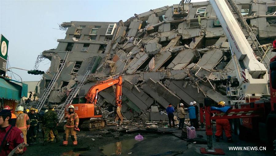 Hundreds trapped in damaged buildings as quake hits Taiwan