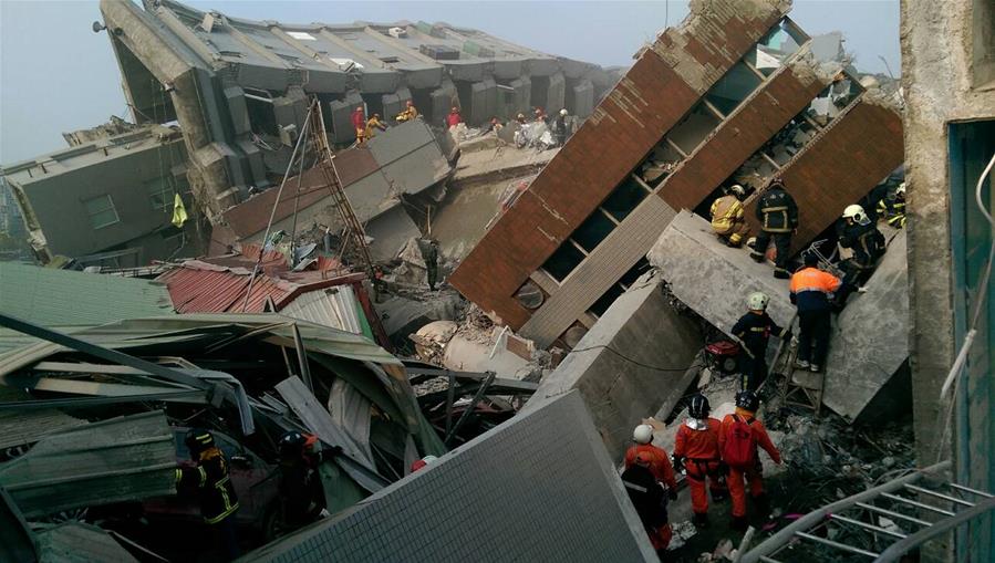 Hundreds trapped in damaged buildings as quake hits Taiwan