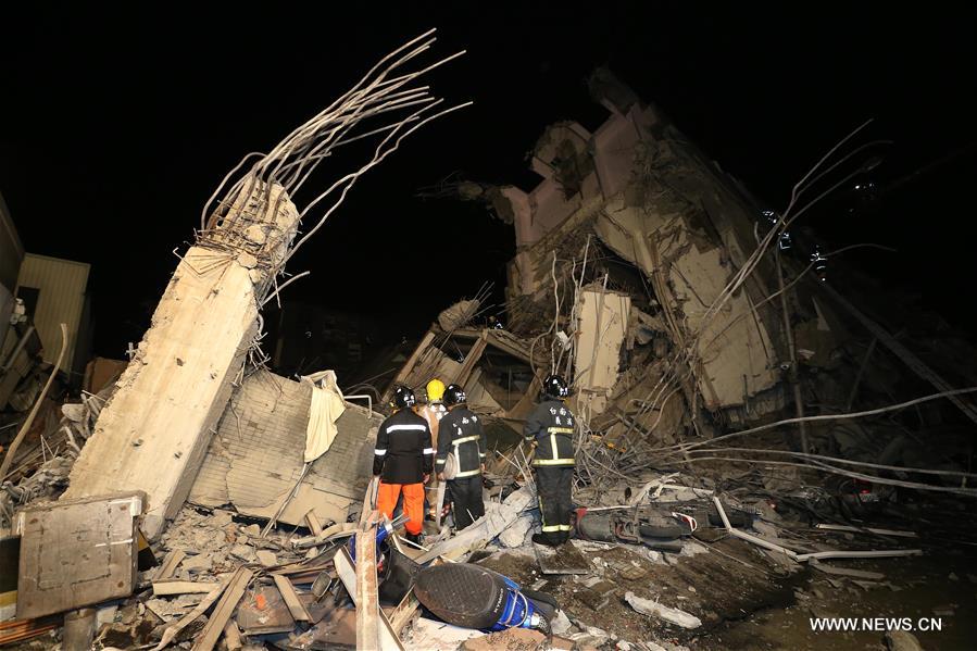 Hundreds trapped in damaged buildings as quake hits Taiwan