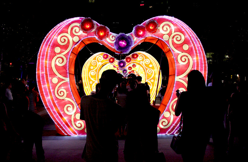 Chinese Lantern Shinning at Darling Harbor Sydney