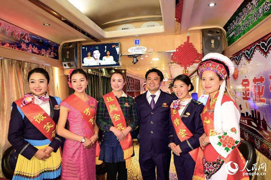 A romantic trip on train in SW China