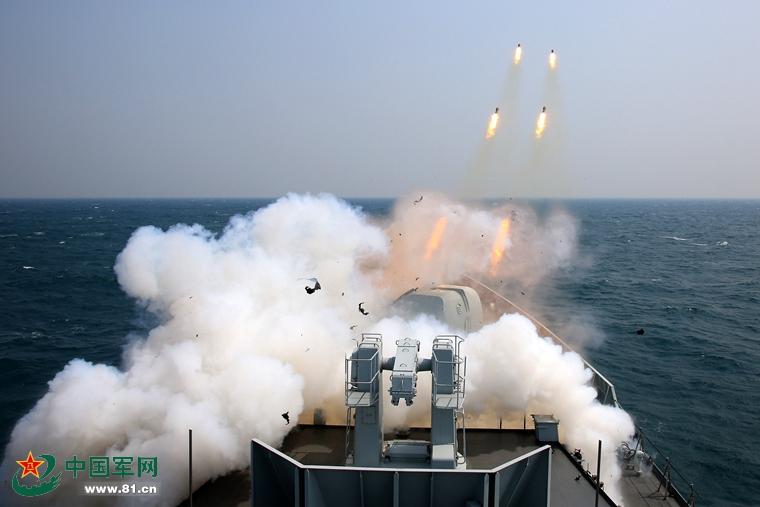 PLA Navy stages live-ammunition drill in S. China Sea