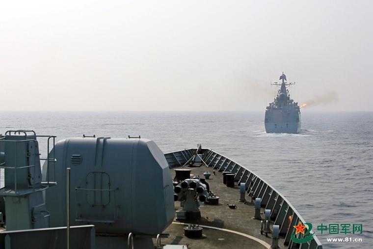 PLA Navy stages live-ammunition drill in S. China Sea