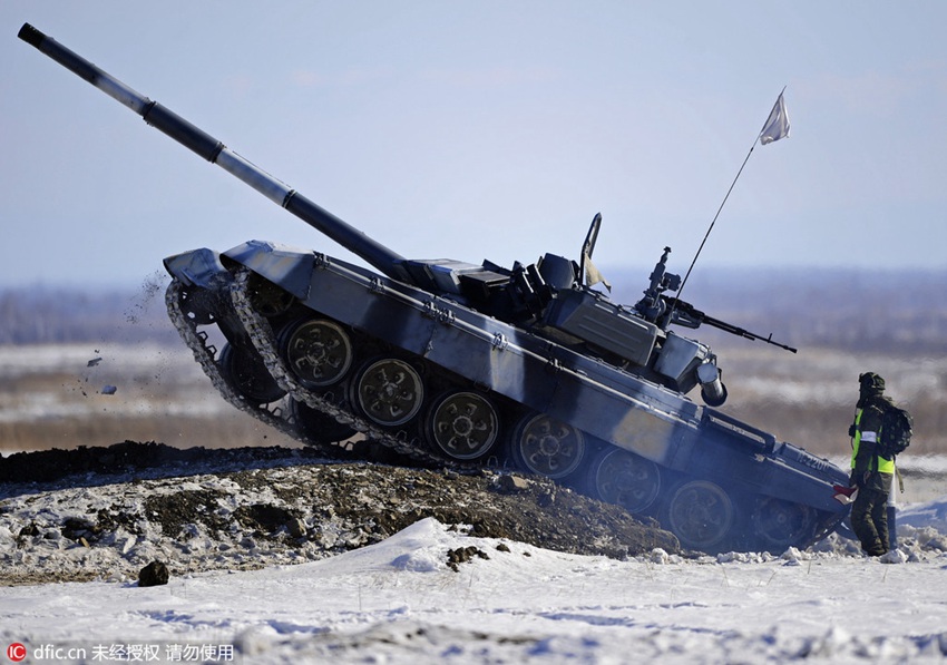 2016 Tank Biathlon Competition held in Russia