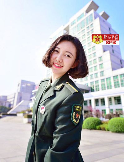 Versatile female soldiers in military camp
