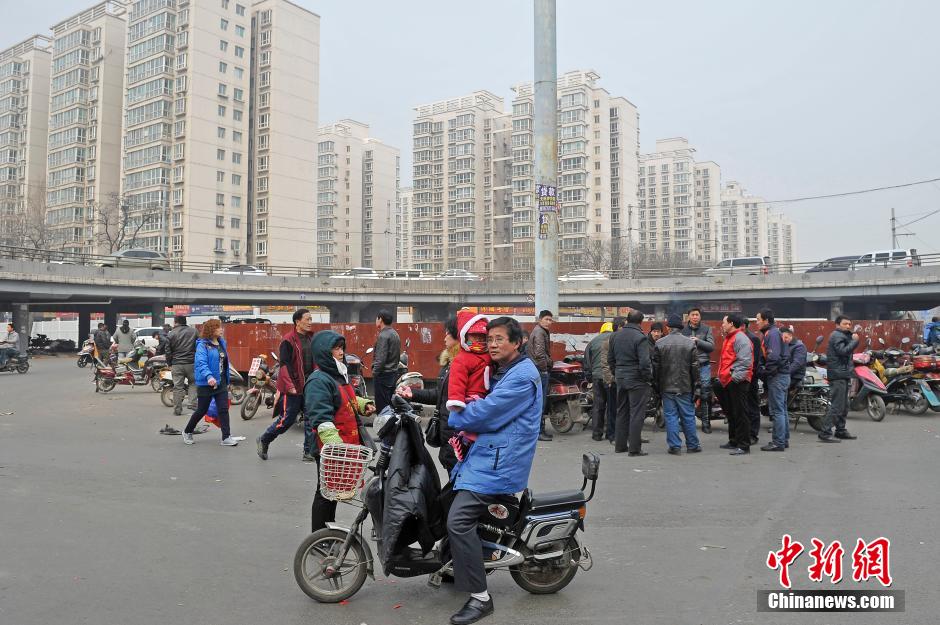 The first overpass in Taiyuan to be demolished